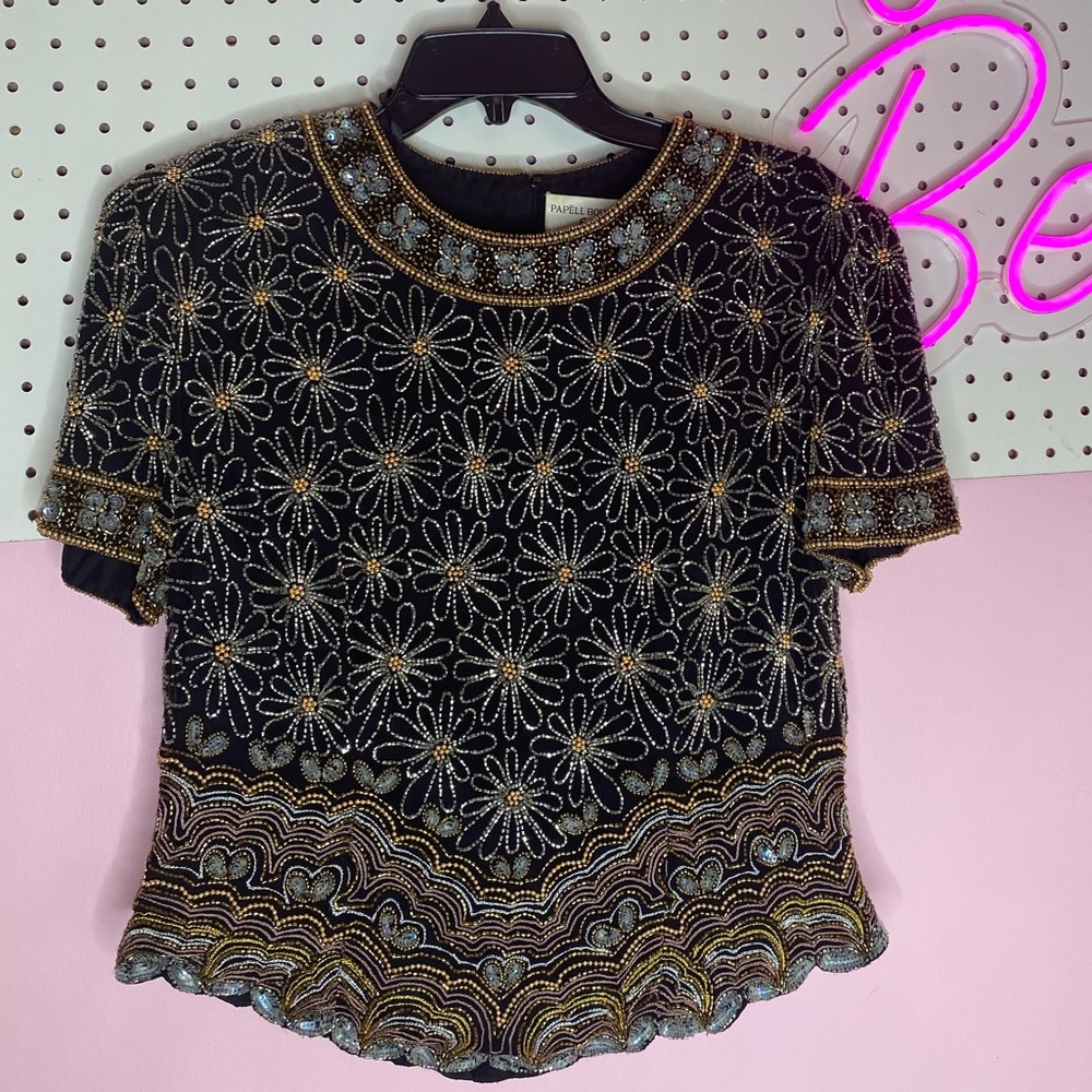 Vintage Sequined Top